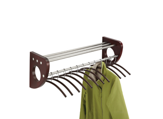 Safco Mode Wood Wall Coat Rack