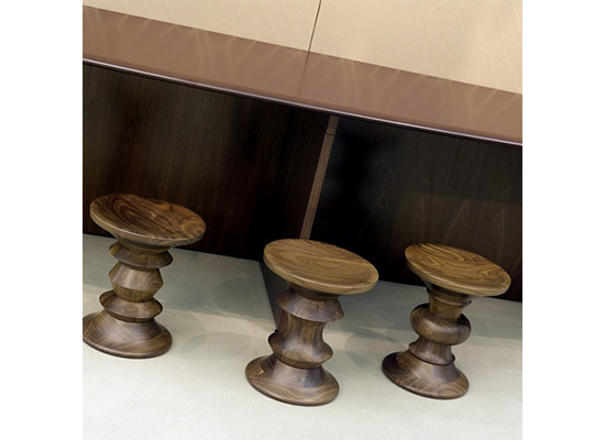 Herman Miller Eames Walnut Stools